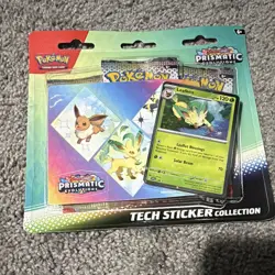 Pokemon TCG Scarlet & Violet Prismatic Evolutions Tech Sticker 3-Pack 31 Cards - Image 2