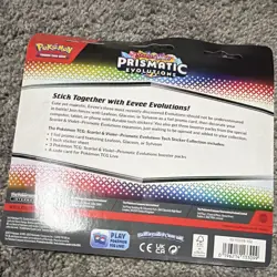 Pokemon TCG Scarlet & Violet Prismatic Evolutions Tech Sticker 3-Pack 31 Cards - Image 4