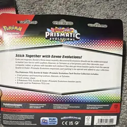 Pokemon TCG Scarlet & Violet Prismatic Evolutions Tech Sticker 3-Pack 31 Cards - Image 5