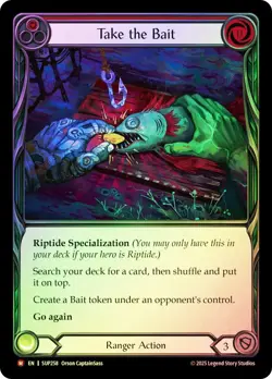 FAB RAINBOW FOIL Take the Bait - Super Slam Card # 258 - Image 1