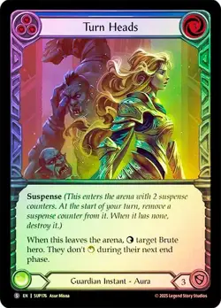 FAB RAINBOW FOIL Turn Heads - Super Slam Card # 176 - Image 1
