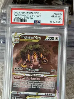 PSA 10 Gem Mint 2023 POKEMON SWSH FA/REGIGIGAS VSTAR CROWN ZENITH - Image 3