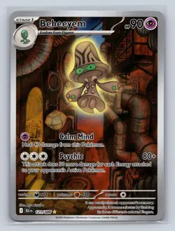 Beheeyem 121/086 Holo Illustration Rare Black Bolt Pokemon NM - Image 1