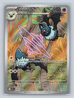 Swoobat 120/086 Illustration Rare White Flare Pokemon NM - Image 1