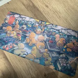 Psyduck Rubber Playmat Play Mat For Tcg Trading Card Game Mouse Pad - Image 1