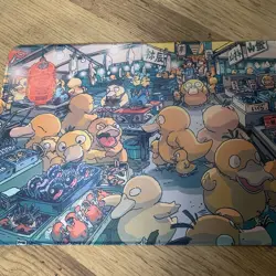 Psyduck Rubber Playmat Play Mat For Tcg Trading Card Game Mouse Pad - Image 2