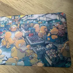 Psyduck Rubber Playmat Play Mat For Tcg Trading Card Game Mouse Pad - Image 3