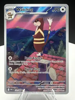 Pokemon Watchog 153/086 Illustration Rare Sv: White Flare Holo NM/M+ - Image 3