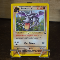 Wizards of the Coast Pokemon TCG Aerodactyl Holo Rare Unlimited Fossil 1/62 EN - Image 1