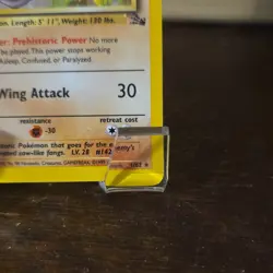 Wizards of the Coast Pokemon TCG Aerodactyl Holo Rare Unlimited Fossil 1/62 EN - Image 4