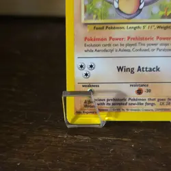 Wizards of the Coast Pokemon TCG Aerodactyl Holo Rare Unlimited Fossil 1/62 EN - Image 5