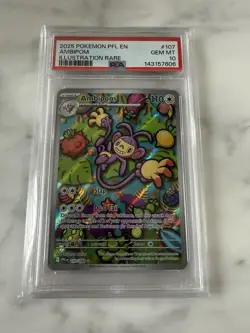 Pokemon TCG Ambipom 107/094 Illustration Rare PSA 10 (Phantasmal Flames) English - Image 1