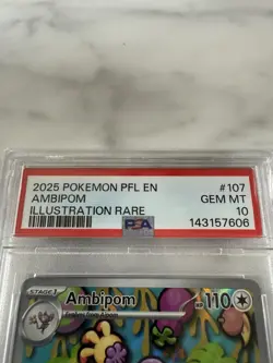 Pokemon TCG Ambipom 107/094 Illustration Rare PSA 10 (Phantasmal Flames) English - Image 3