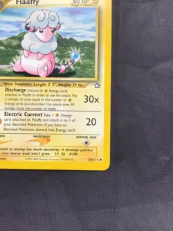 Pokemon Cards: Neo Genesis 1st Edition Uncommon: Flaaffy 34/111 - Image 4