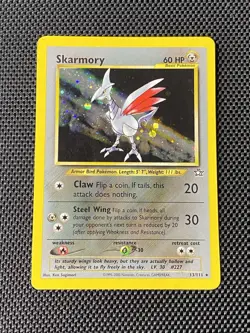Pokemon Neo Genesis Skarmory 13/111 Holo Rare - Vintage WOTC LP/MP - Image 1