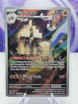 Pokemon Garganacl 202/182 SV04: Paradox Rift Illustration Rare Holo NM - Image 1