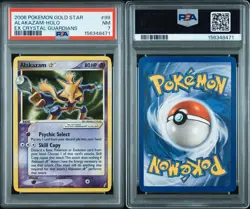 2006 POKEMON EX CRYSTAL GUARDIANS GOLD STAR #99 ALAKAZAM-HOLO PSA 7 (New Cert #) - Image 4