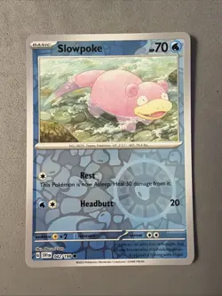 Pokemon TCG * Scarlet & Violet * 42/198 Slowpoke REVERSE HOLO Common * FRESH PK - Image 1