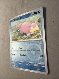 Pokemon TCG * Scarlet & Violet * 42/198 Slowpoke REVERSE HOLO Common * FRESH PK - Image 2