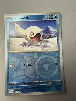 Pokemon TCG * Scarlet & Violet * 58/198 Cetoddle REVERSE HOLO Common * FRESH PK - Image 1