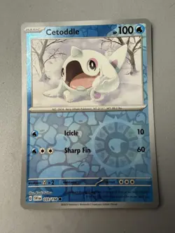 Pokemon TCG * Scarlet & Violet * 59/198 Cetoddle REVERSE HOLO Common * FRESH PK - Image 1