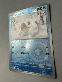 Pokemon TCG * Scarlet & Violet * 59/198 Cetoddle REVERSE HOLO Common * FRESH PK - Image 2