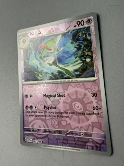 Pokemon TCG * Scarlet & Violet * 85/198 Kirlia REVERSE HOLO Common * FRESH PK - Image 2