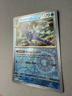Pokemon TCG * Scarlet & Violet * 54/198 Quaquaval REVERSE HOLO RARE * FRESH PK - Image 2
