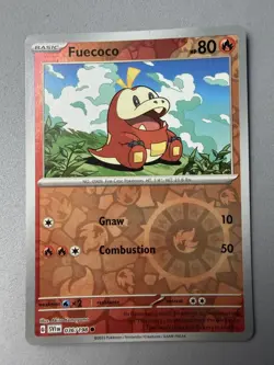 Pokemon TCG * Scarlet & Violet * 36/198 Fuecoco REVERSE HOLO Common * FRESH PK - Image 1