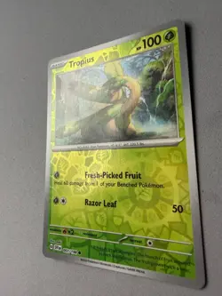 Pokemon TCG * Scarlet & Violet * 7/198 Tropius REVERSE HOLO Common * FRESH PK - Image 2