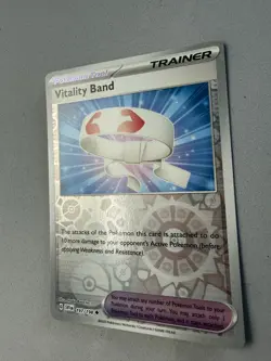 Pokemon TCG * Scarlet & Violet * 197/198 Vitality Band REVERSE HOLO Uncommon NM - Image 2