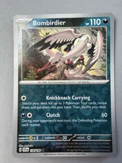 Pokemon TCG * Scarlet & Violet * 138/198 Bombirdier REVERSE HOLO Uncommon * NM - Image 1