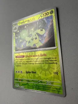 Pokemon TCG * Scarlet & Violet * 6/198 Cacturne REVERSE HOLO Uncommon * FRESH PK - Image 2