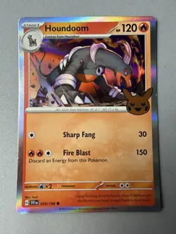 Pokemon TCG * Scarlet & Violet * 34/198 Houndoom Mirage Holo Stamp - Image 1