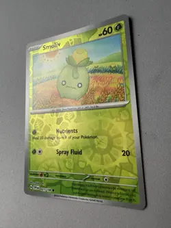 Pokemon TCG * Scarlet & Violet * 21/198 Smoliv REVERSE HOLO Common * FRESH PK - Image 2
