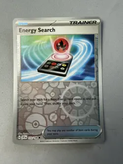 Pokemon TCG * Scarlet & Violet * 172/198 Energy Search REVERSE HOLO Common * NM - Image 1