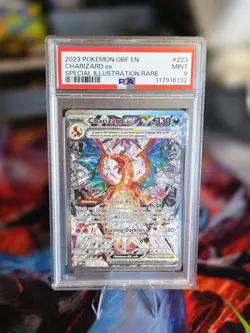 2023 POKEMON OBF EN-OBSIDIAN FLAMES SPECIAL ILLUSTRATION RARE CHARIZARD EX PSA 9 - Image 1
