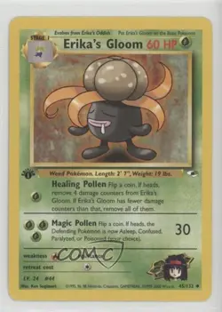 Erika's Gloom 1st Ed. Pokemon Gym Heroes #45 2000 - Image 1