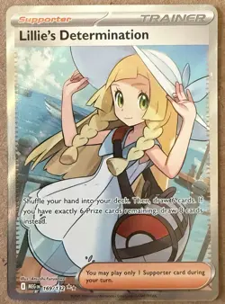 Pokemon Lillie's Determination 169/132 Full Art Mega Evolution - Image 1