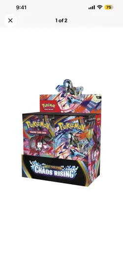 Pokemon TCG - Chaos Rising Booster Box 36 Packs. In hand - Image 1