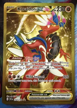 Koraidon ex 254/198 Pokemon TCG Scarlet & Violet Gold Hyper Rare Full Art NM - Image 1