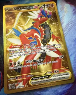 Koraidon ex 254/198 Pokemon TCG Scarlet & Violet Gold Hyper Rare Full Art NM - Image 2