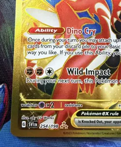 Koraidon ex 254/198 Pokemon TCG Scarlet & Violet Gold Hyper Rare Full Art NM - Image 3