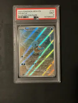 Squirtle #170 Illustration Rare 2023 Pokemon 151 - PSA 9 MINT - English - Image 1