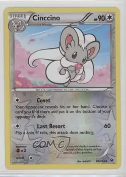 Cinccino Reverse Foil Pokemon XY Fates Collide #88 - Image 1