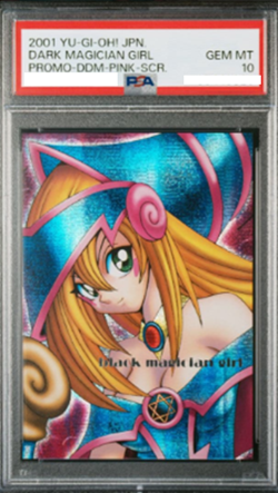 PSA 10 Yu-Gi-Oh! Dark Magician Girl DDM Pink Secret Rare Promo 2001 - Image 1
