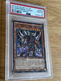 Yu-Gi-Oh TCG Evil Hero Infernal Gainer PSA 10 Battle pack 3 Shatterfoil Pop 2 - Image 2
