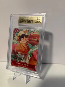 BGS Pristine 10 Monkey D. Luffy P-080 Mos Burger Promo ONE PIECE Japanese - Image 1