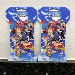 One Piece HOLOGRAPHIC TRADING STICKERS English Sleeved Booster Sealed 5-Pack x2 - Image 1