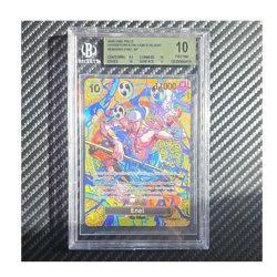 Bandai One Piece Card Game Enel SP EB02-052 Special Rare Holo BGS 10 - Image 1